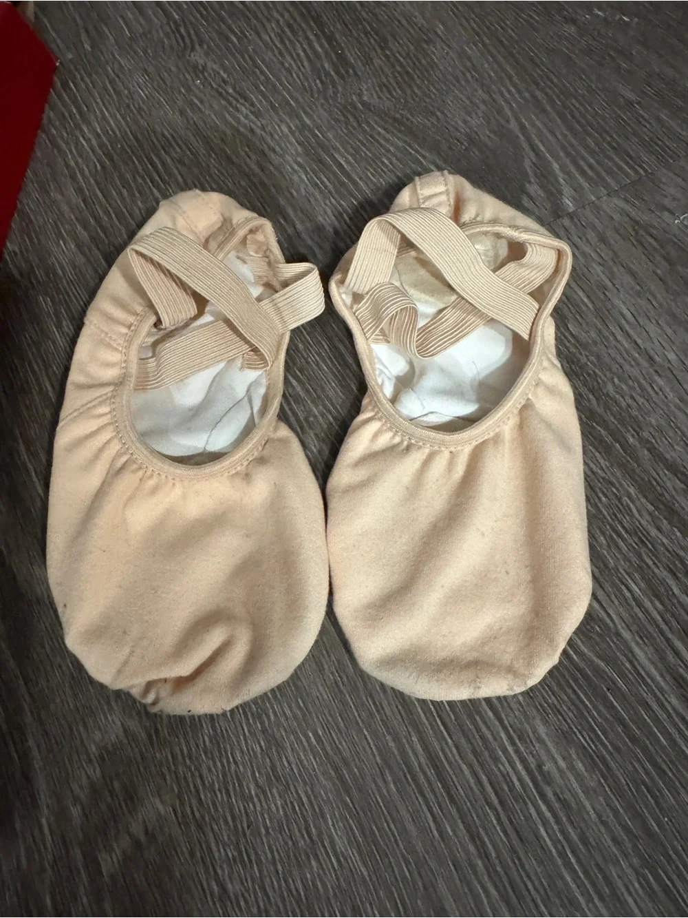 Capezio Pinkish Beige Kids Ballet Shoes with Split Suede Soles